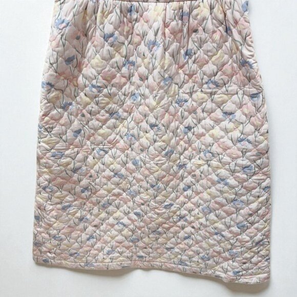 NWT En Saison Pastel Floral Print Quilted Maxi Dress Pink Multi - Picture 4 of 7